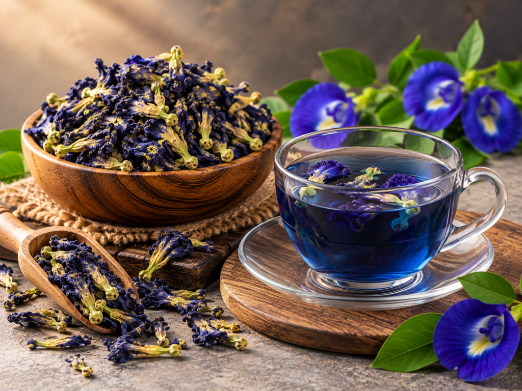 Dried Butterfly Pea Flowers